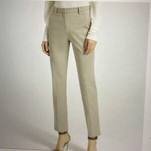 Theory khaki stretch cotton pants sz 6